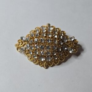 Gold-Tone Crystal Statement Brooch - Women Jewelry